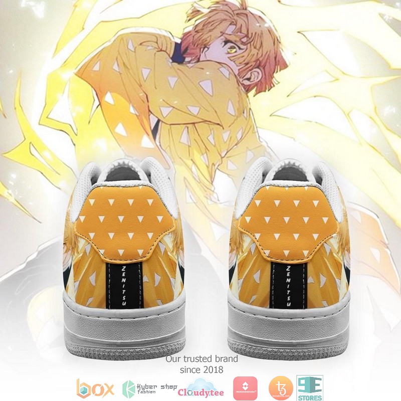 Zenitsu Kimetsu Anime Nike Air Force Sneaker Shoes 3 Zenitsu Kimetsu Anime Nike Air Force Sneaker Shoes 1 2