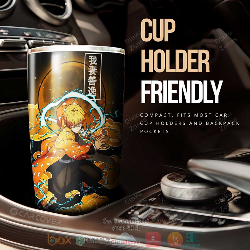 BEST Zenitsu Thunder Breathing Anime Demon Slayer Tumbler Cup 2 Zenitsu Thunder Breathing Anime Demon Slayer Tumbler 1