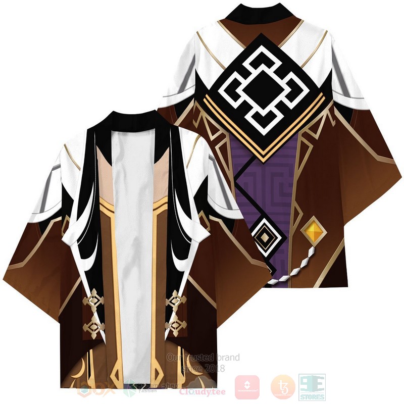 BEST Zhongli Genshin Impact Japan 3D Print Kimono