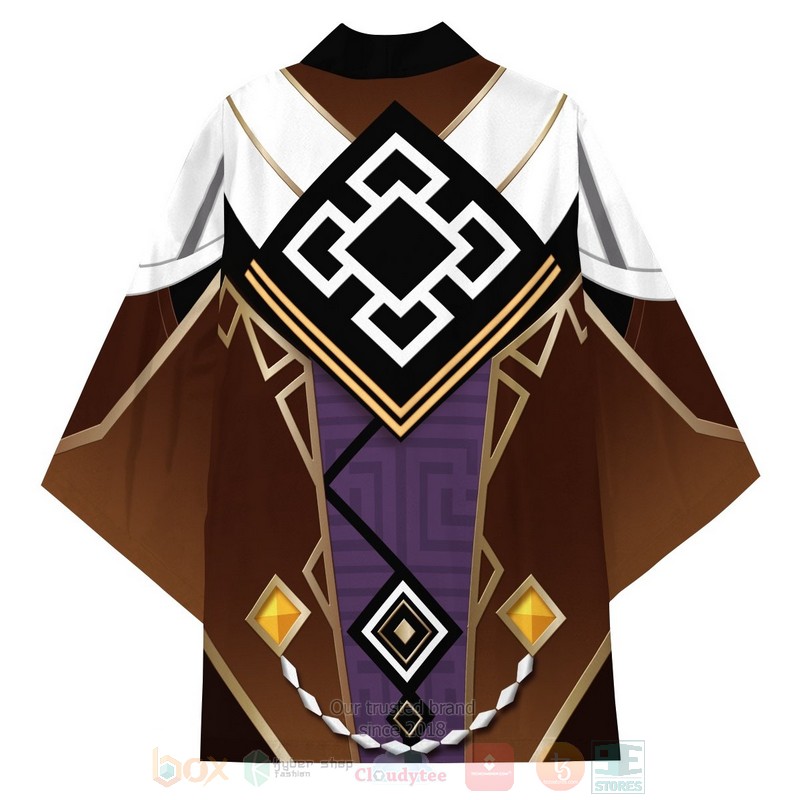 BEST Zhongli Genshin Impact Japan 3D Print Kimono 4 BEST Zhongli Genshin Impact Japan 3D Print Kimono word2