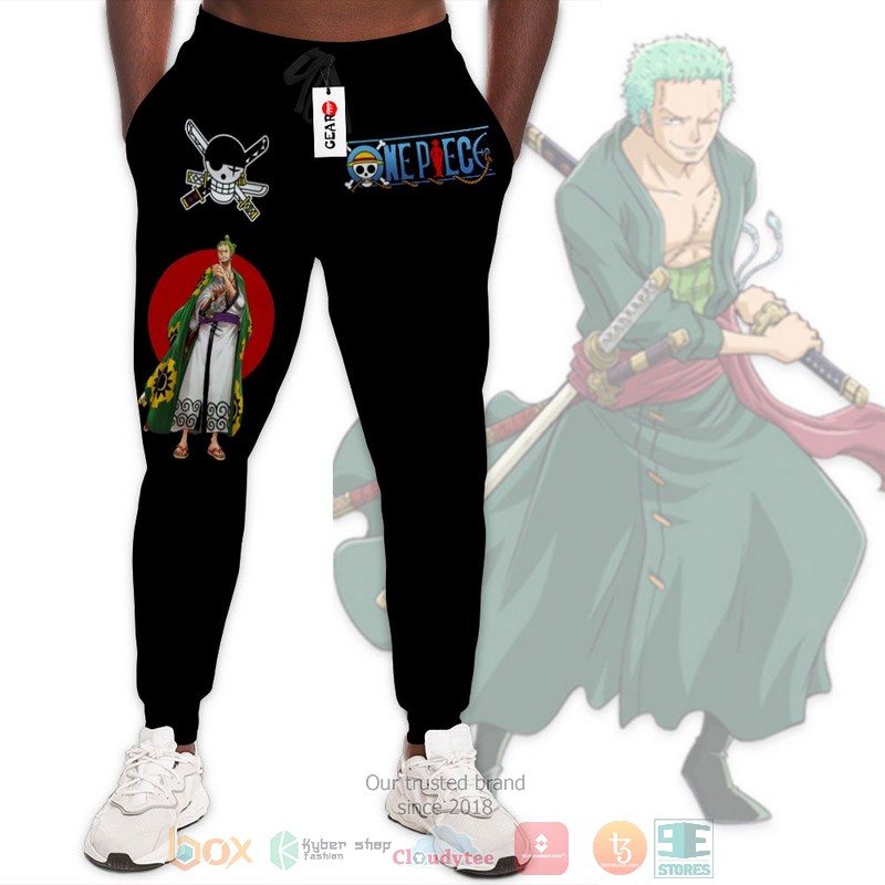 BEST Zoro Wano Anime One Piece Longpants 3 Zoro Wano Anime One Piece Jogger longpants 1 2