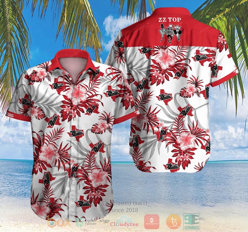 BEST Zz Top American Rock Band Short Sleeve Hawaii Shirt 3 Zz Top American Rock Band Hawaiian Shirt