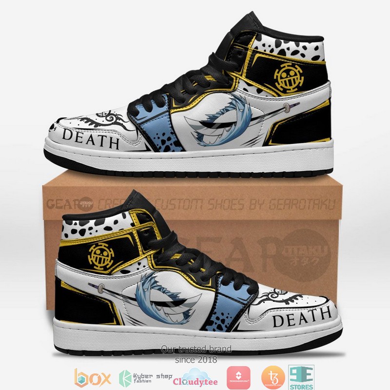 One Piece Trafalgar Law Room Anime Air Jordan High Top Shoes