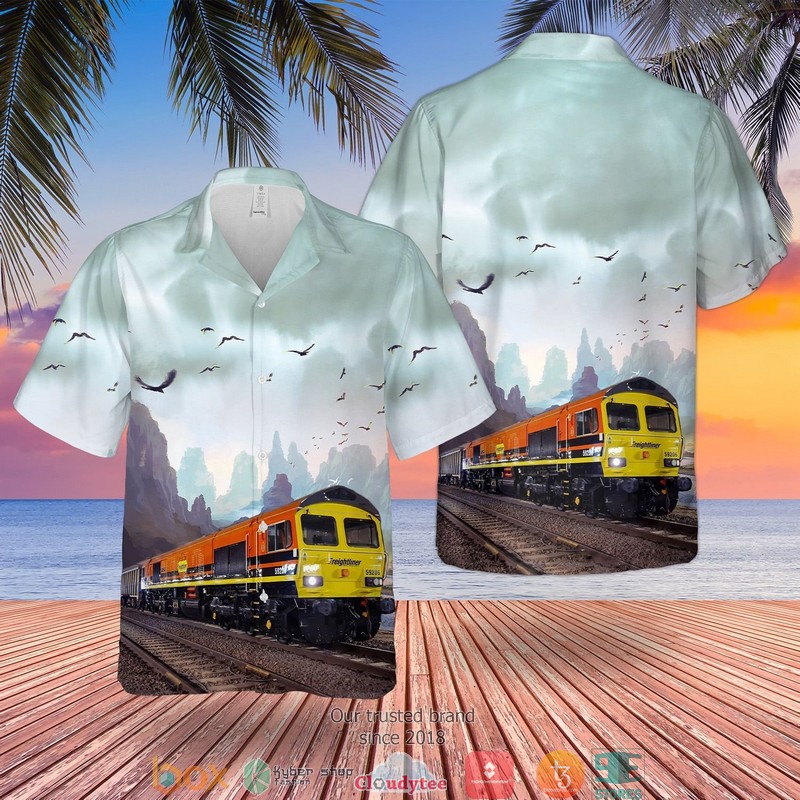 Freightliner Class 59 Locomotive Train Limited Hawaiian Shirt word2