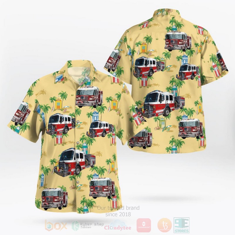 ew York Lancaster Fire Department Hawaiian Shirt