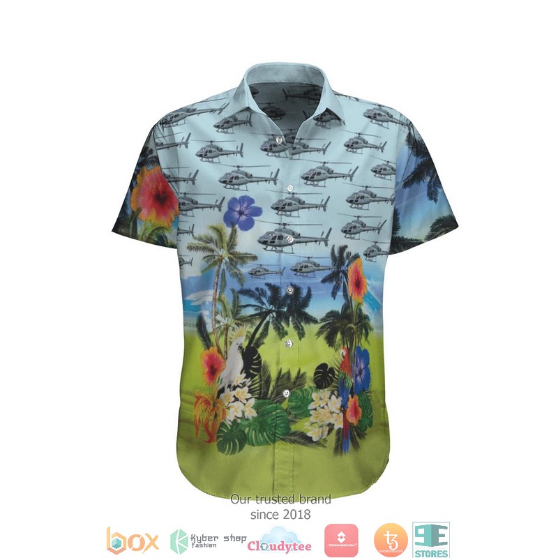 Eurocopter AS555 Fennec French Army Limited Hawaiian Shirt word3