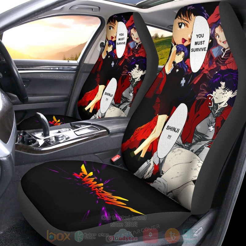 Misato Katsuragi Neon Genesis Evangelion Anime Car Seat Cover 1