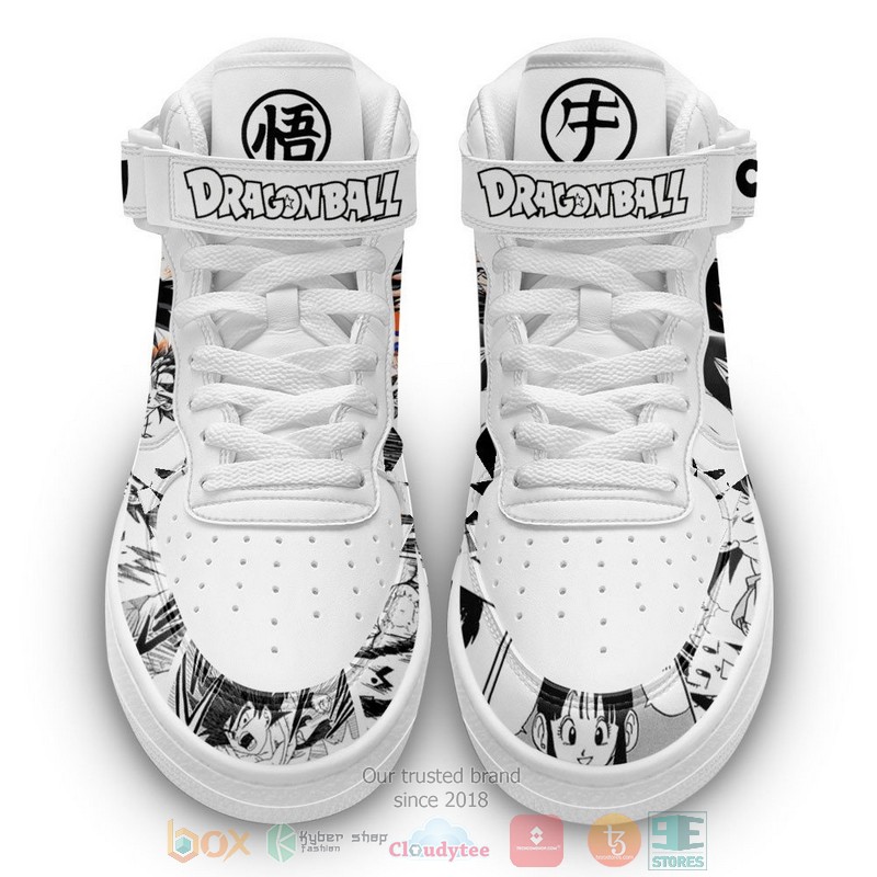 Goku and Chi Chi Dragon Ball Anime Mix Manga High Air Force Shoes 1