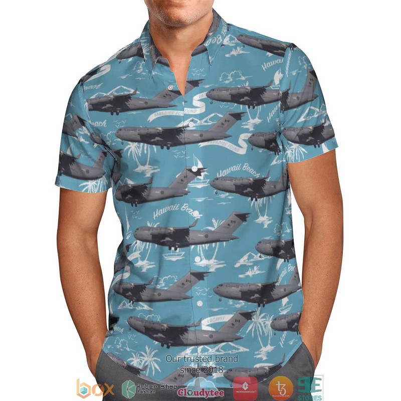 RCAF Boeing CC-177 Globemaster III C-17A Limited Hawaiian Shirt 2 RCAF Boeing CC-177 Globemaster III C-17A Limited Hawaiian Shirt word2