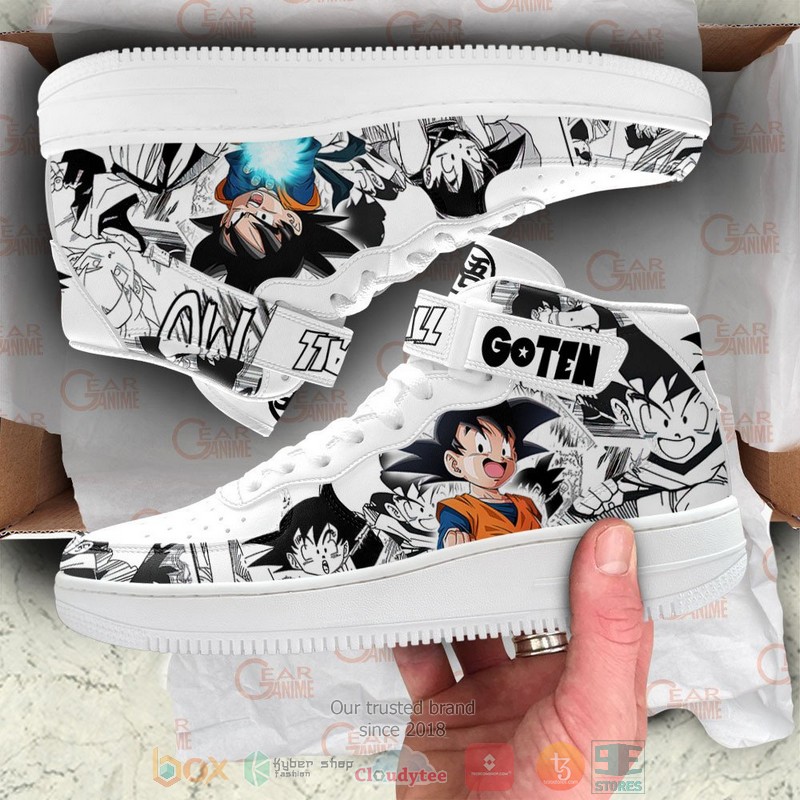 NEW Goten Dragon Ball Anime Mix Manga High Top Air Force Shoes 4 Goten Dragon Ball Anime Mix Manga High Air Force Shoes 1 2 3