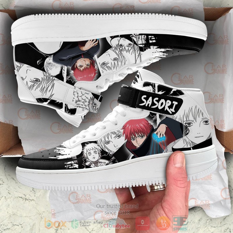 NEW Sasori Akatsuki Anime Mix Manga High Top Air Force Shoes 4 Sasori Akatsuki Anime Mix Manga High Air Force Shoes 1 2 3