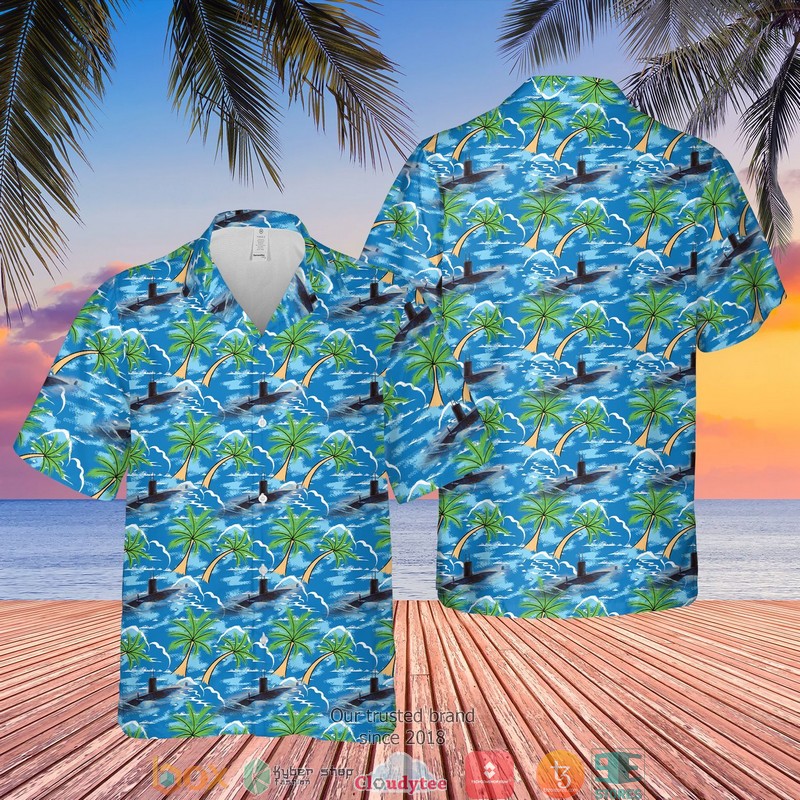 RN Historical Churchill-Class Submarine Limited Hawaiian Shirt word2