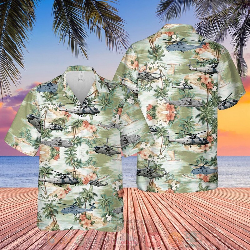 BEST Royal Navy MERLIN MK2 3D Aloha Shirt 1 Royal Navy MERLIN MK2 Hawaiian Shirt