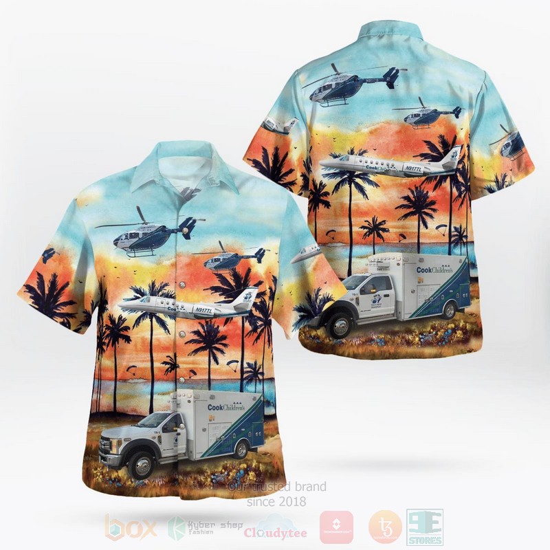 rt Worth Texas Cook Childrens Teddy Bear Transport Hawaiian Shirt