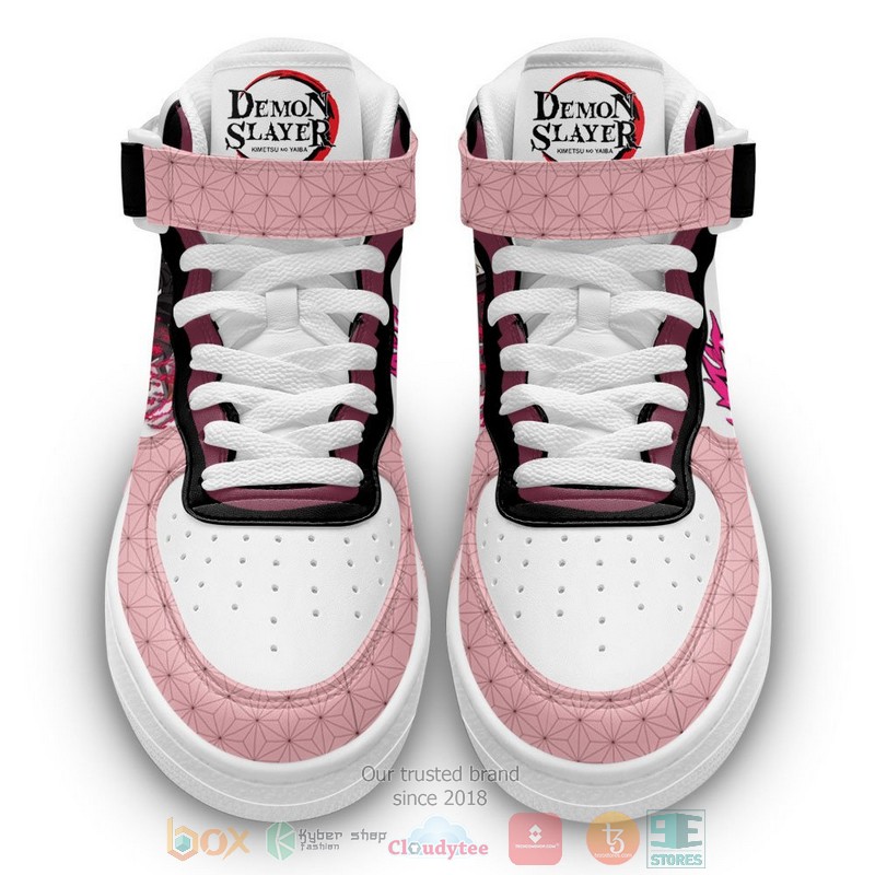 Nezuko Anime Demon Slayer High Air Force Shoes 1