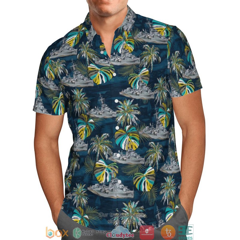 RN Historical C-class Destroyer Limited Hawaiian Shirt 2 RN Historical C-class Destroyer Limited Hawaiian Shirt word1