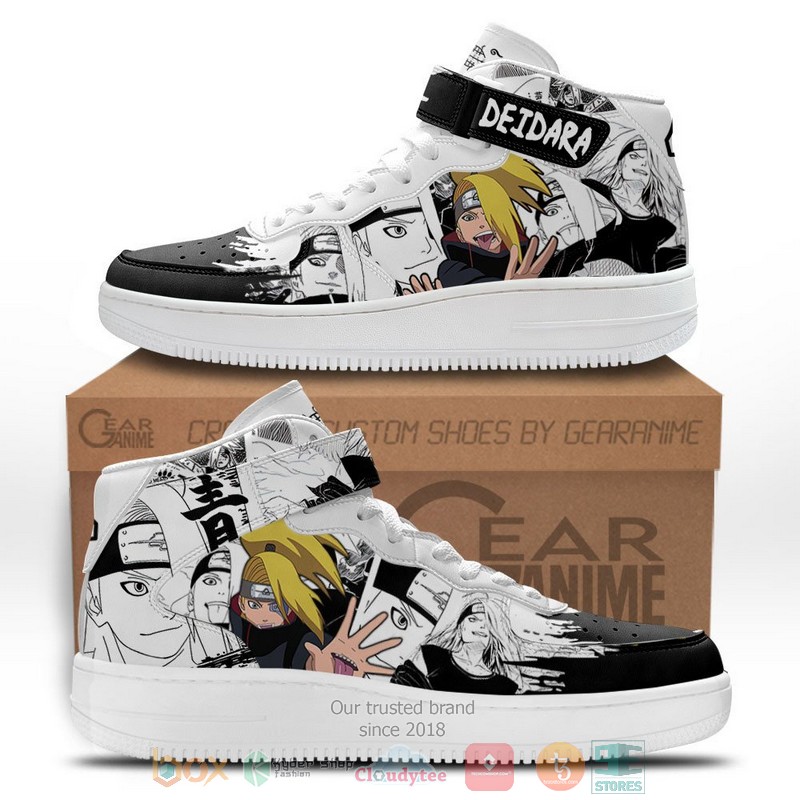 Deidara Akatsuki Anime Mix Manga High Air Force Shoes