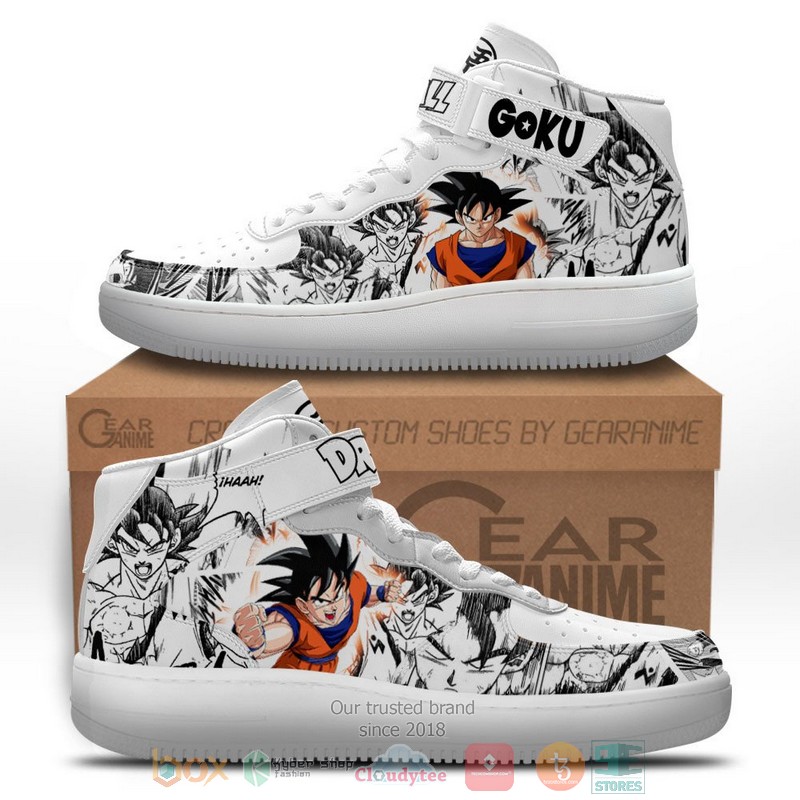 Goku Dragon Ball Anime Mix Manga High Air Force Shoes