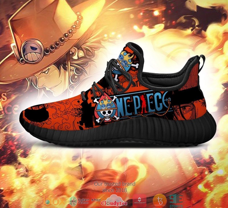 Portgas D. Ace One Piece Anime Reze Sneaker Shoes 3 Portgas D Ace One Piece Anime Reze Sneaker Shoes 1 2