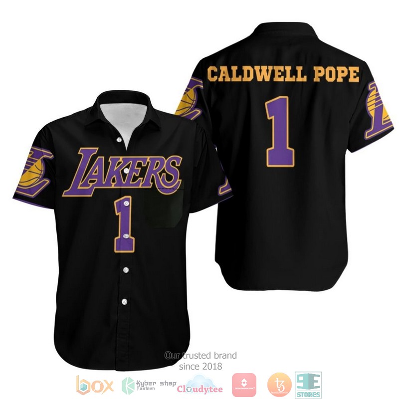 01 Kentavious Caldwell Pope Lakers Jersey Inspired Style Hawaiian Shirt 4