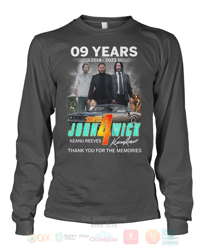 09 Years 2014-2023 Chapter John Wick Keanu Revers Hoodie, Shirt word2