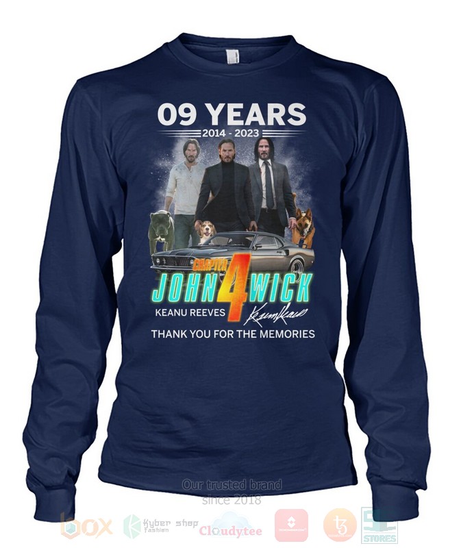 09 Years 2014-2023 Chapter John Wick Keanu Revers Hoodie, Shirt word2