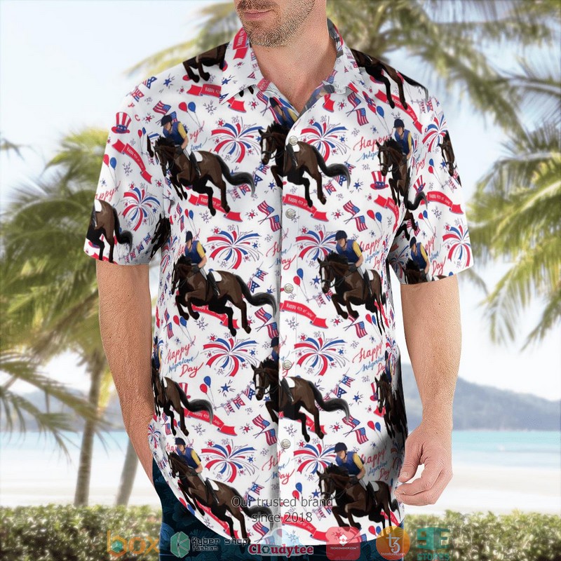 Horseback Riding Independence Day Hawaiian Shirt 3 Horseback Riding Independence Day Hawaiian Shirt word1