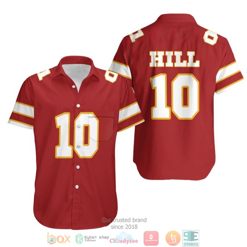 10 Tyreek Hill Kannas City Jersey Inspired Style Hawaiian Shirt word2