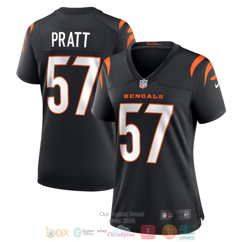 NEW Cincinnati Bengals Germaine Pratt Black Football Jersey word3