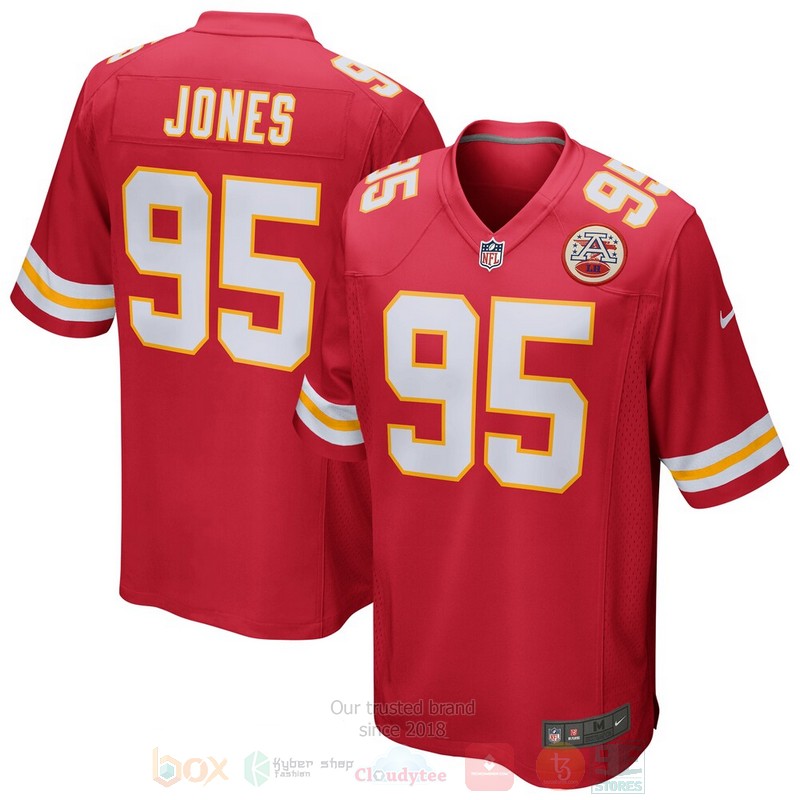 BEST Kansas City Chiefs Chris Jones Red Jersey Football word2