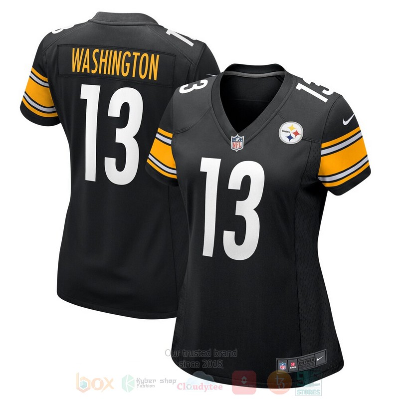 BEST Pittsburgh Steelers James Washington Black Jersey Football word1