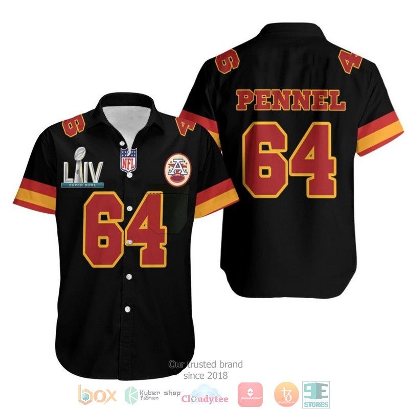 64 Mike Pennel Kannas City 1 Jersey Inspired Style Hawaiian Shirt word3