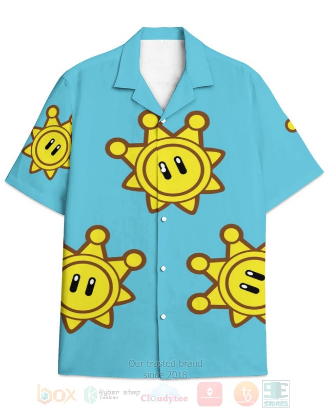 BEST Super Mario Shine Sprite Aloha Hawaiian Shirt