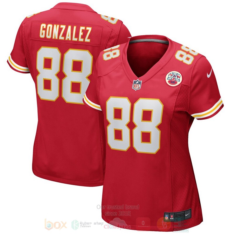 BEST Kansas City Chiefs Tony Gonzalez Red Jersey Football word1
