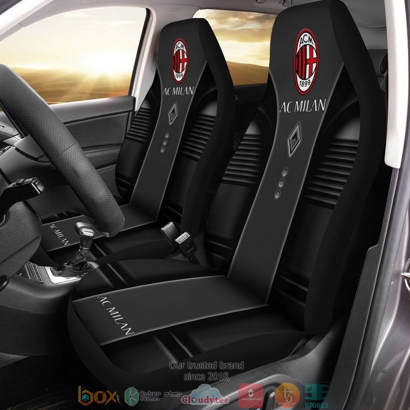 AC Milan Black Car Seat Covers