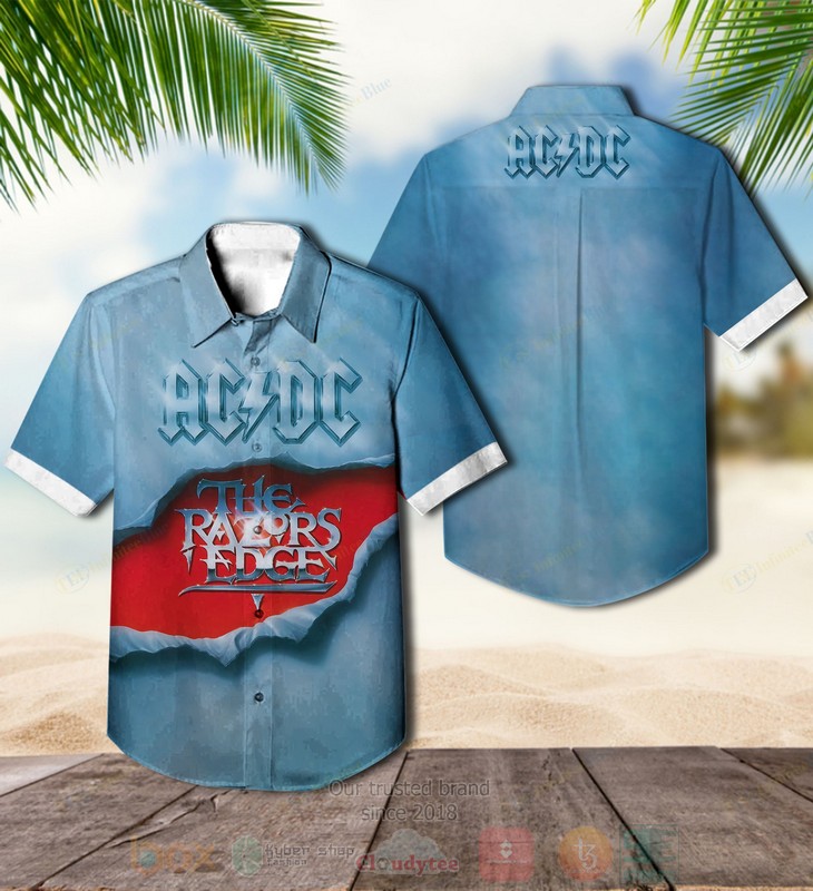 BEST AD-DC The Razor's Edge Album Aloha Hawaiian Shirt