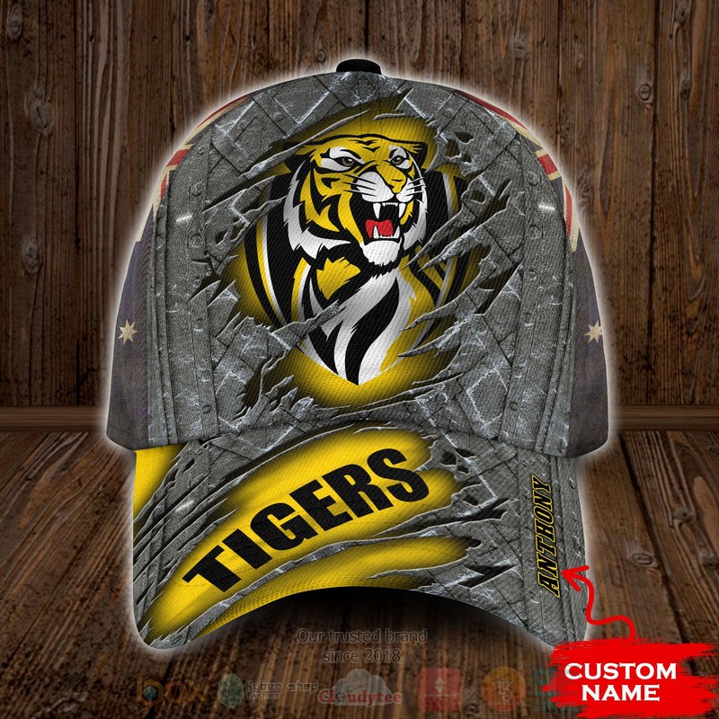BEST AFL Richmond Tigers Custom Name Cap Hat word1