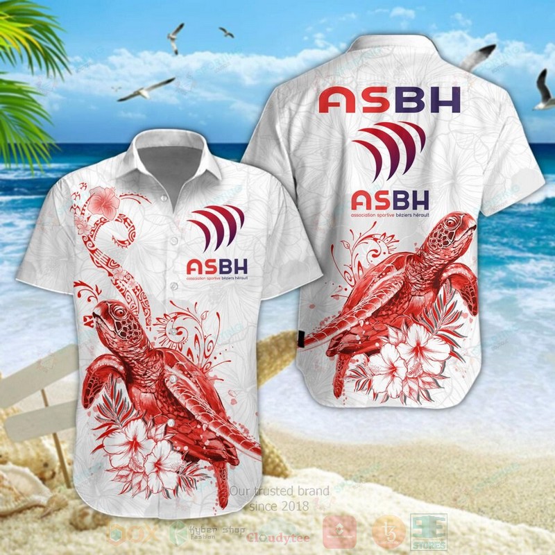 BEST AS Beziers Herault Turtle Aloha Hawaiian Shirt, Short Pants