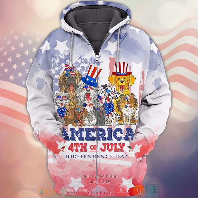A bunch of dogs 4th of July Independence day Shirt, hoodie word1