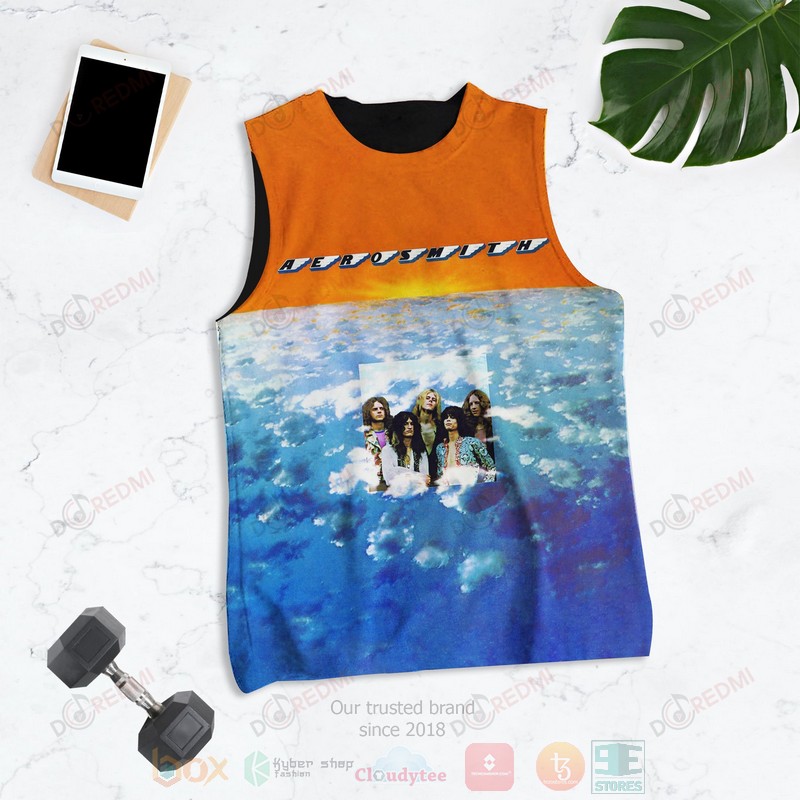 NEW Aerosmith Aerosmith Album 3D Tank Top word1