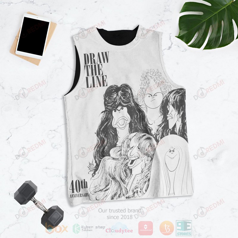 NEW Aerosmith Draw the Line Album 3D Tank Top