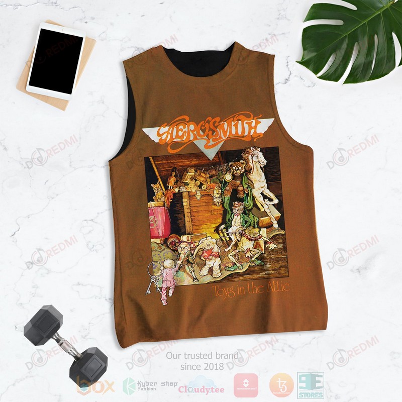 NEW Aerosmith Toys in the Attic Album 3D Tank Top word1