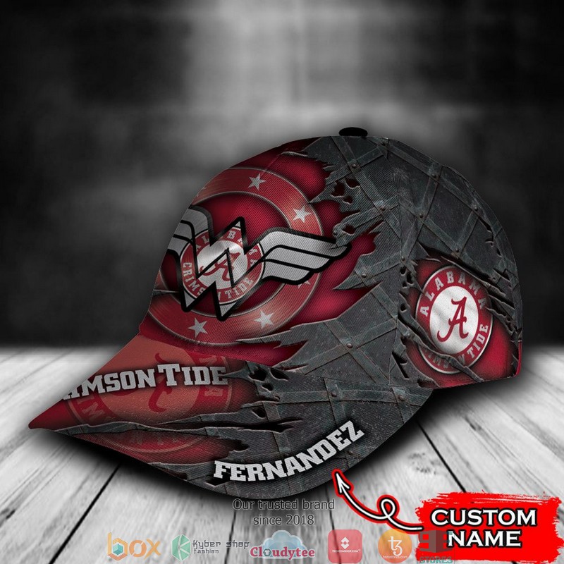Alabama Crimson Tide Wonder Woman NCAA1 Custom Name Cap 3 Alabama Crimson Tide Wonder Woman NCAA1 Custom Name Cap word3