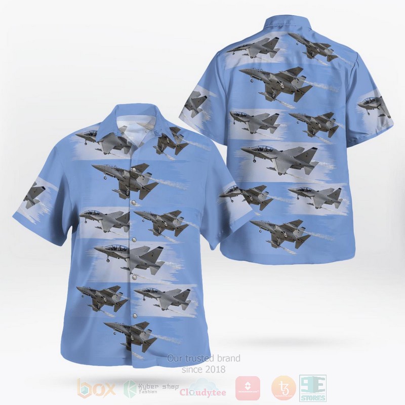 BEST Alenia M-346 Advanced Jet Trainer Farnborough International Airshow 3D Aloha Shirt word1