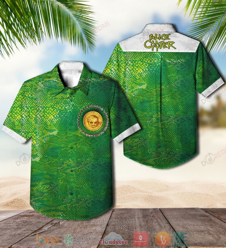 Alice Cooper Billion Dollar Babies Short Sleeve Hawaiian Shirt word1