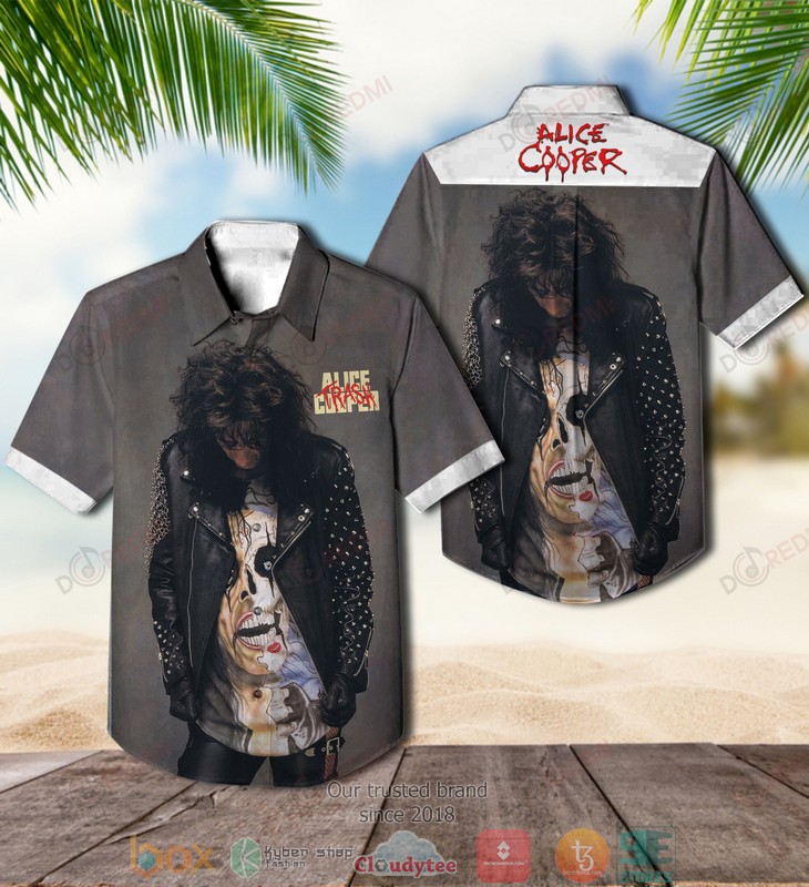 Alice Cooper Trash Short Sleeve Hawaiian Shirt