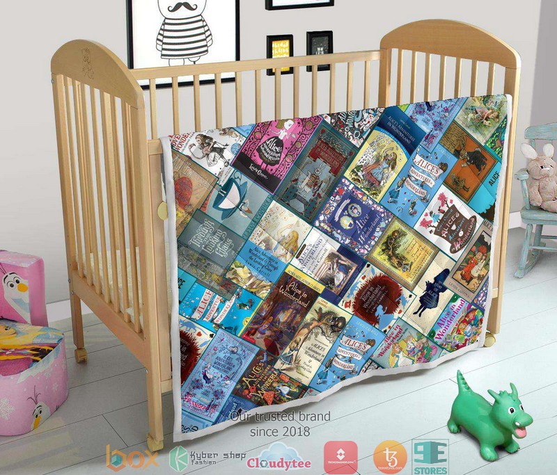 Alice In Wonderland Book Covers Quilt word2