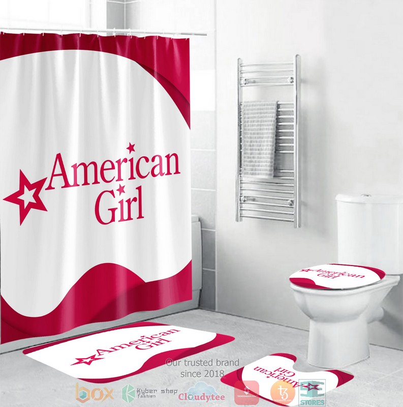 NEW American Girl shower curtain sets word2