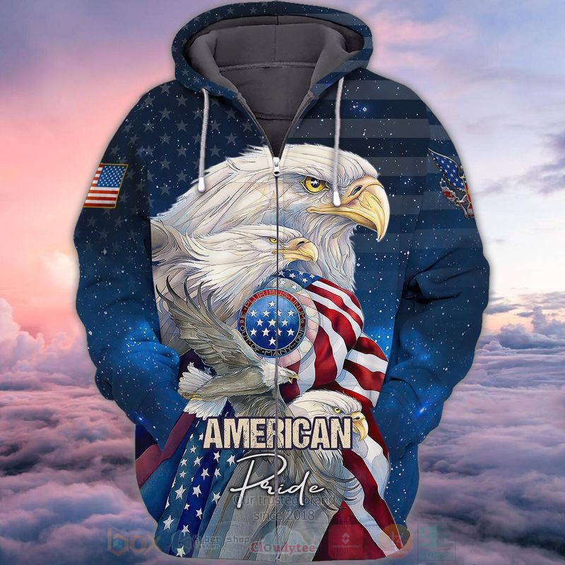 BEST American Pride Flag Zip Hoodies