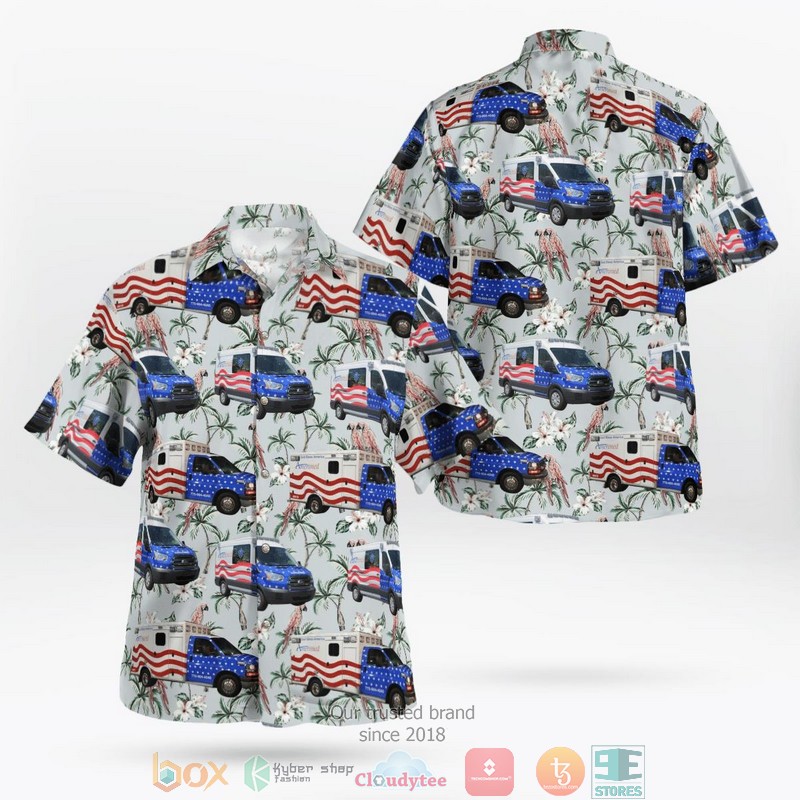 NEW Amerimed EMS Memphis Tennessee Fleet Aloha Shirt 1 NEW Amerimed EMS Memphis Tennessee Fleet Aloha Shirt word3